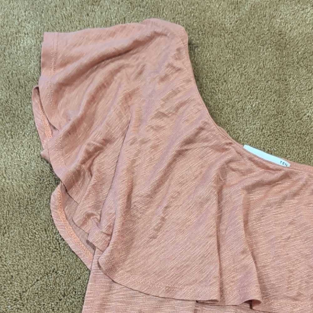 Ten Sixty Sherman Off-Shoulder Ruffle Blouse - Soft Pink - Picture 3 of 4